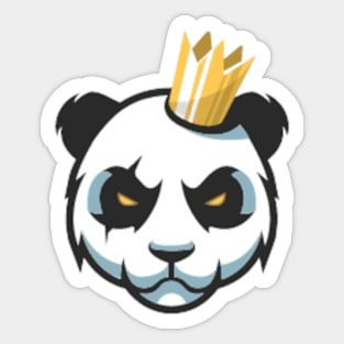 Panda king t-shirt Sticker